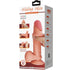 Pretty Love - Sliding Skin Series Realistic Dildo With Sliding Skin Suction Cup Flesh 20.5 Cm
