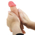 Pretty Love - Sliding Skin Series Realistic Dildo With Sliding Skin Suction Cup Remote Control Flesh 21.8 Cm