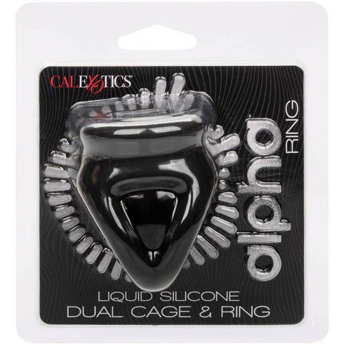 Calexotics - Alpha Dual Cage Ring Black