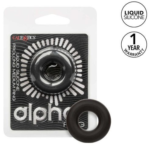 Calexotics - Alpha Prolong Medium Ring Black