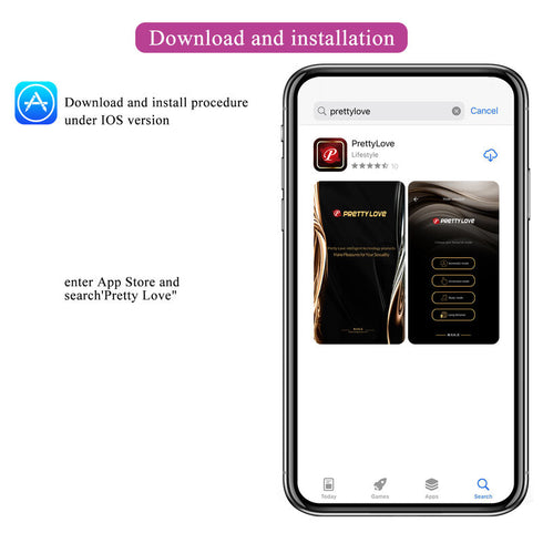 Pretty Love - Hector Electroshock Vibrator By App Control Purple