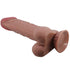 Pretty Love - Sliding Skin Series Realistic Dildo With Sliding Skin Suction Cup Brown 24 Cm