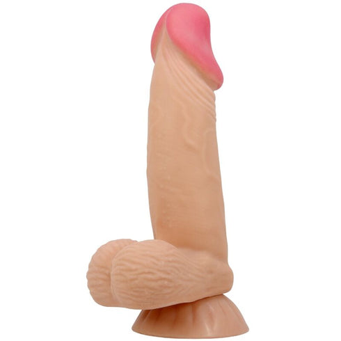 Pretty Love - Sliding Skin Series Realistic Dildo With Sliding Skin Suction Cup 19.4 Cm