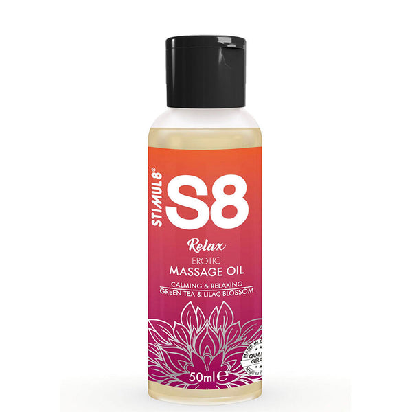Stimul8 - S8 Relax Erotic Massage Oil Green Tea 50 Ml