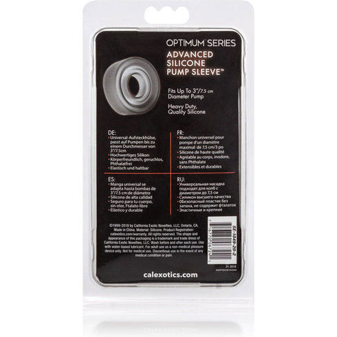 Calexotics - Adv Silicone Pump Sleeve Black